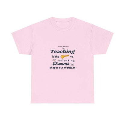 Teacher Gift Unisex Heavy Cotton Tee  Comfortable, Durable Shirt for Educators & School Staff, Perfect Appreciation Present - Toddcraft