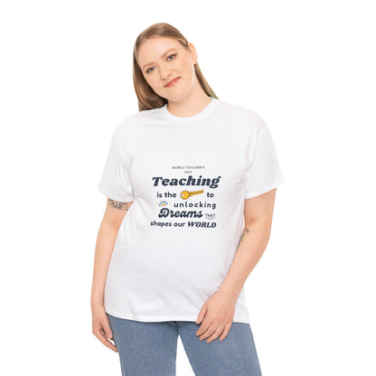 Teacher Gift Unisex Heavy Cotton Tee  Comfortable, Durable Shirt for Educators & School Staff, Perfect Appreciation Present - Toddcraft