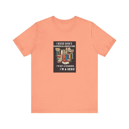 Librarian Gift Book Lover Comfortable Unisex Jersey T-Shirt: Versatile Short Sleeve Tee for Everyday Casual Wear - Toddcraft