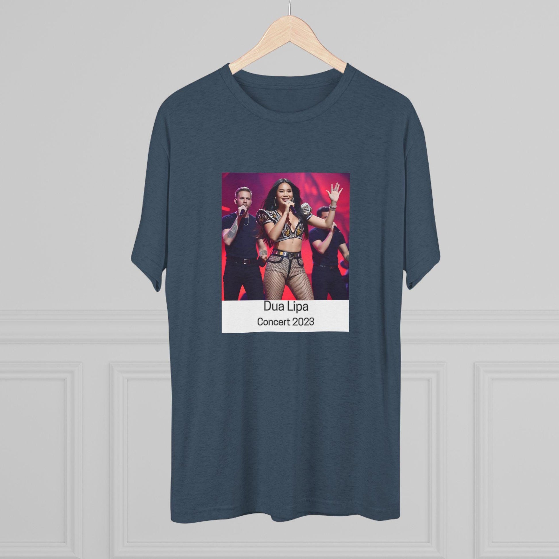Dua Lipa Concert 2023 Unisex Tri-Blend Crew Tee - Soft Vintage Band Shirt for Music Fans - Toddcraft
