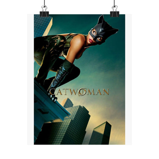 Cat woman movie poster Hallie Berry  Matte Vertical Posters Movie buffs movie poster cat woman - Toddcraft