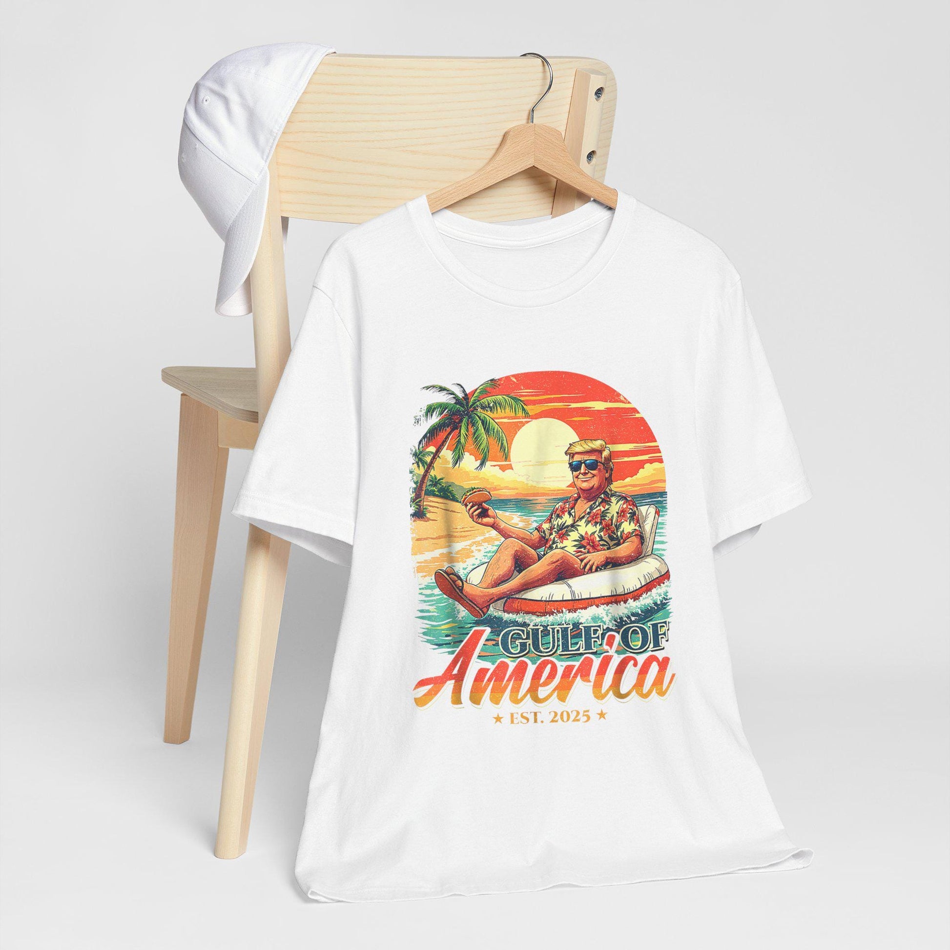 Trump 2025 Unisex Jersey Tee - Gulf of America President Short Sleeve Shirt, Political Gift - Toddcraft
