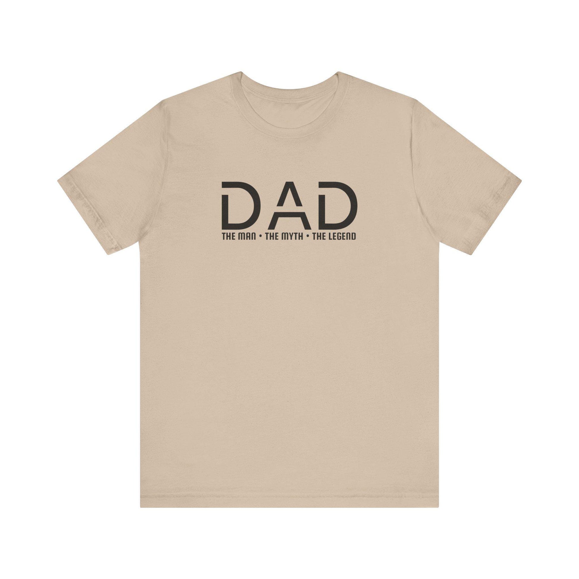 Dad The Man The Myth The Legend T-Shirt, Father's Day Gift Tee for Men, Unisex Jersey Short Sleeve, From Moms, Sons  Daughters Celebration - Toddcraft