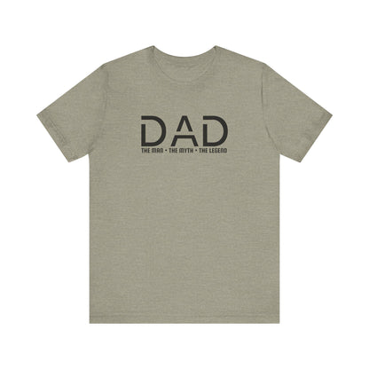 Dad The Man The Myth The Legend T-Shirt, Father's Day Gift Tee for Men, Unisex Jersey Short Sleeve, From Moms, Sons  Daughters Celebration - Toddcraft