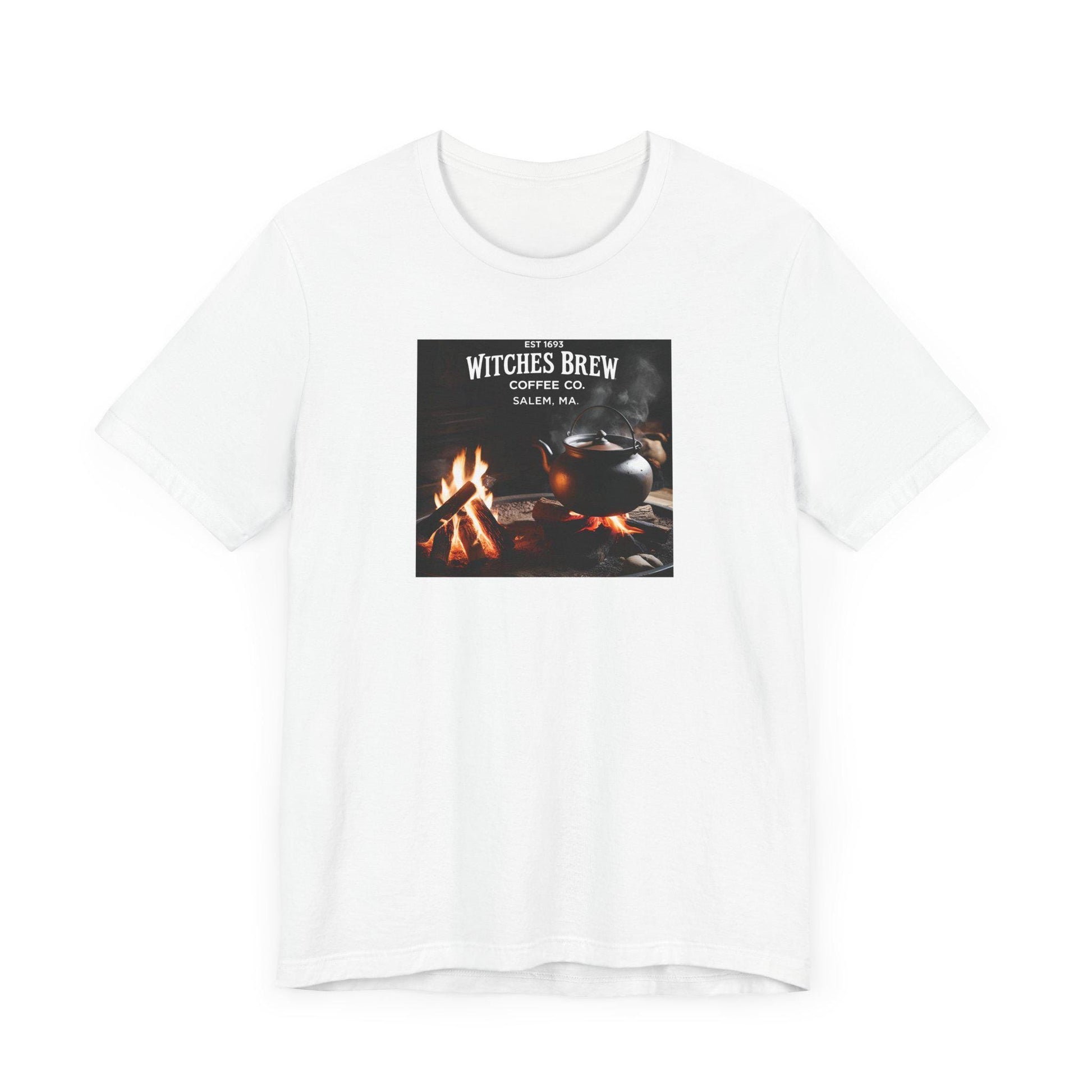 Salem Witch Project Coffee Co Vintage Tee Unisex Jersey Short Sleeve Shirt with Tea Container Design - Toddcraft