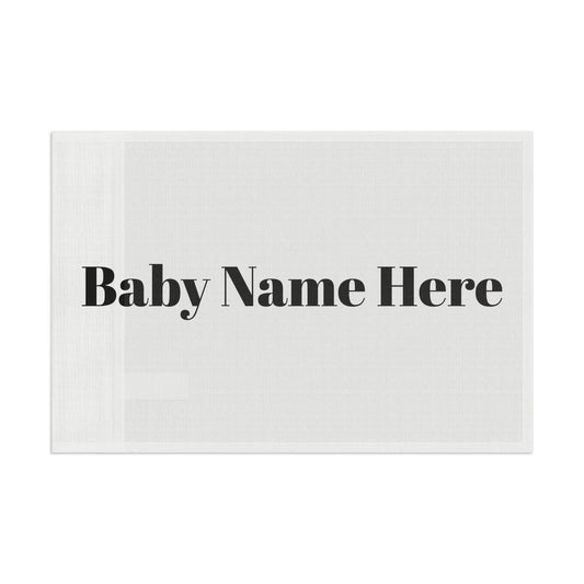 Personalized Baby Name Flag - Custom Nursery Decor with First & Last Name, Baby Shower Gift, Customized Baby Wall Hanging - Toddcraft