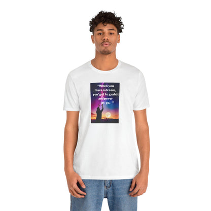 Inspirational Carol Burnett Unisex Jersey Tee - Short Sleeve Motivational Shirt "Hang on to Your Dreams - Toddcraft