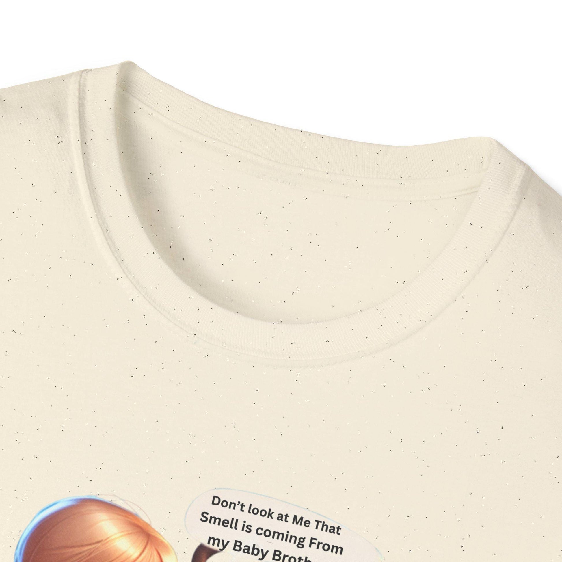 Funny Baby Brother T-Shirt Unisex Softstyle Tee Kids Humor Poop Smell Toddler Shirt Gift - Toddcraft