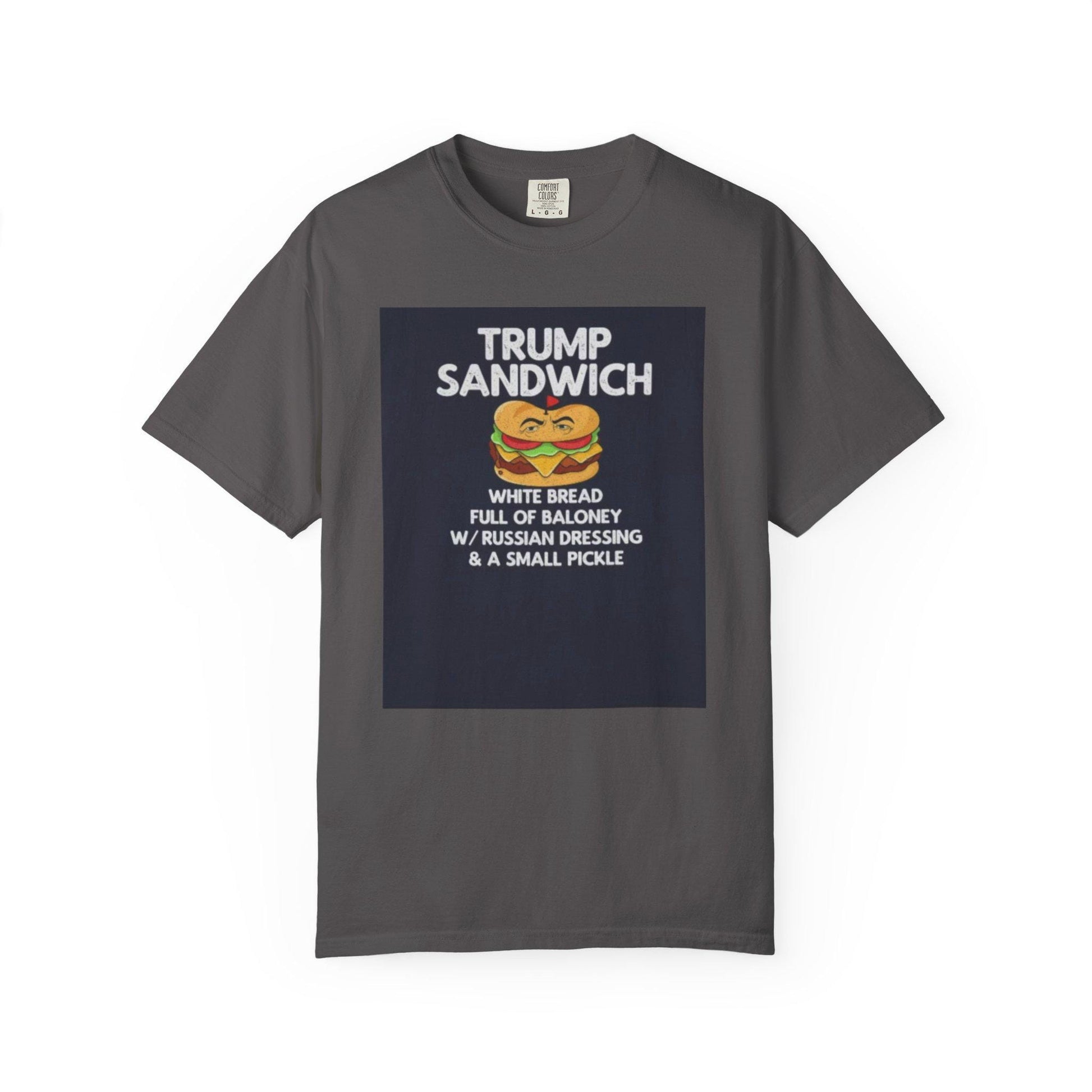 Trump Sandwich Unisex Garment-Dyed T-Shirt - Graphic Political Tee, Vintage Style, Casual Comfortable Fit, Cool Gift Idea - Toddcraft