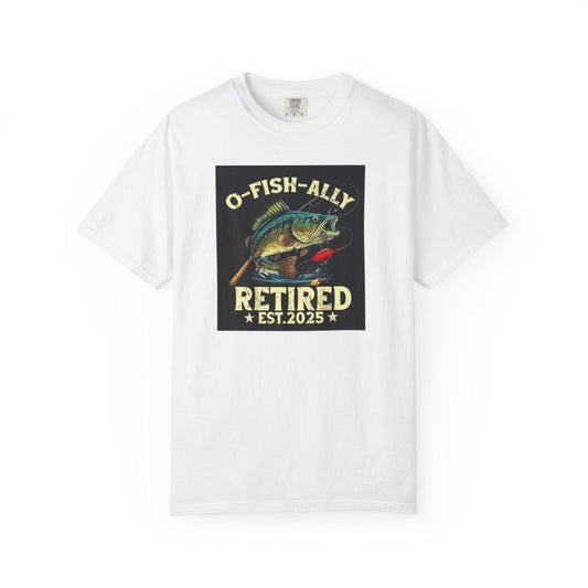 Fishing T-Shirt Unisex Garment-Dyed Retro Fish Alley Design  Perfect Gift for Dad or Grandpa, Casual Outdoor Tee - Toddcraft