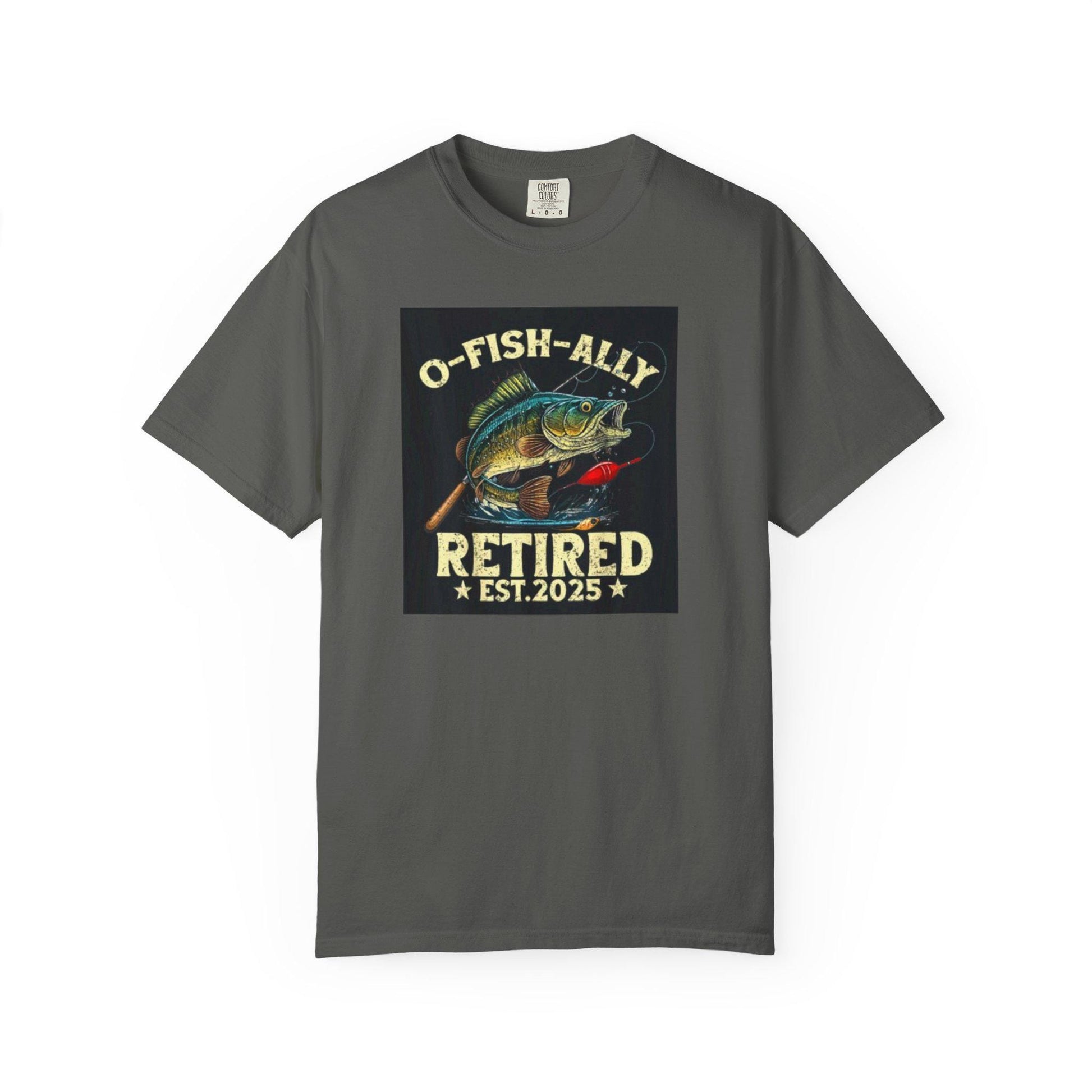 Fishing T-Shirt Unisex Garment-Dyed Retro Fish Alley Design  Perfect Gift for Dad or Grandpa, Casual Outdoor Tee - Toddcraft