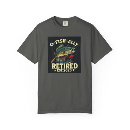 Fishing T-Shirt Unisex Garment-Dyed Retro Fish Alley Design  Perfect Gift for Dad or Grandpa, Casual Outdoor Tee - Toddcraft
