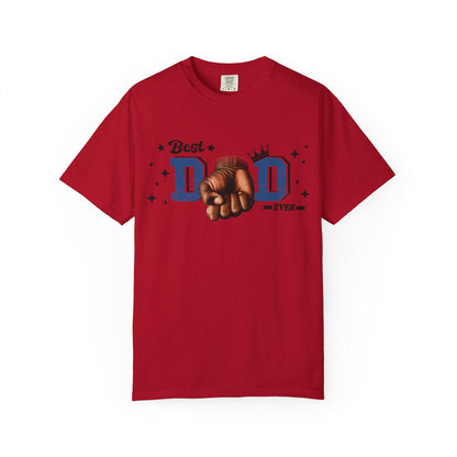 Best Dad Ever Shirt | Fathers Day Gift for Dad | Unisex Fist Bump Graphic Tee | Cool Garment-Dyed Dad T-Shirt - Toddcraft