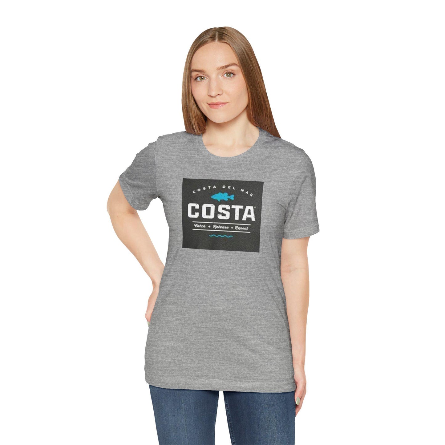 Costa Del Mar Men's Topwater Short Sleeve T-Shirt Unisex Jersey Tee Casual Outdoor Shirt - Toddcraft