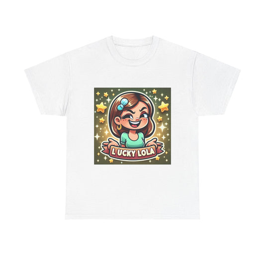 Lucky Lola Unisex Retro Graphic Tee - Vintage Style Cotton Shirt, Bold Print, TikTok Trend - Toddcraft