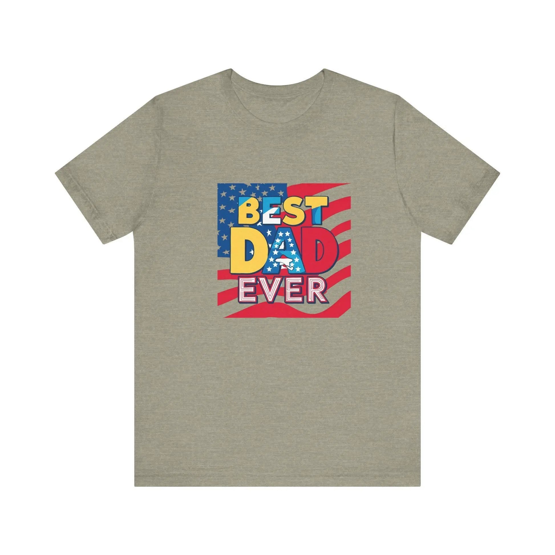 Best Dad Ever T-Shirt Unisex Jersey Short Sleeve Tee Fathers Day Gift from Wife Son or Daughter - Toddcraft