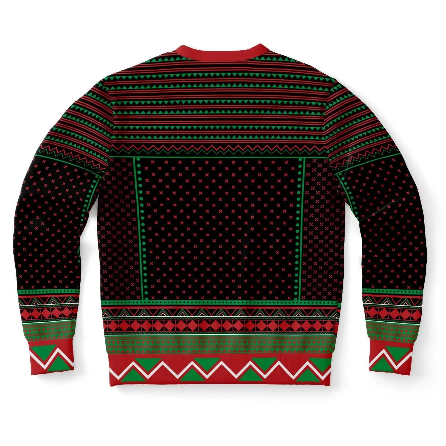 Naughty Dear Santa Sweatshirt Funny Colorful Christmas Gift for Family Holiday Subliminal Design Cozy Xmas Top - Toddcraft