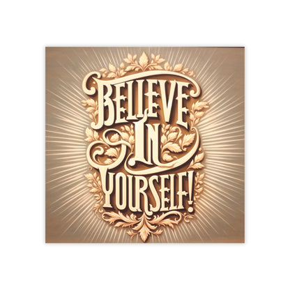 Believe In Yourself Inspirational Post-it Note Pads, Motivational Sticky Notes for Office, School & Gifts, Positive Affirmation Stationery - Toddcraft