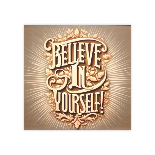 Believe In Yourself Inspirational Post-it Note Pads, Motivational Sticky Notes for Office, School & Gifts, Positive Affirmation Stationery - Toddcraft