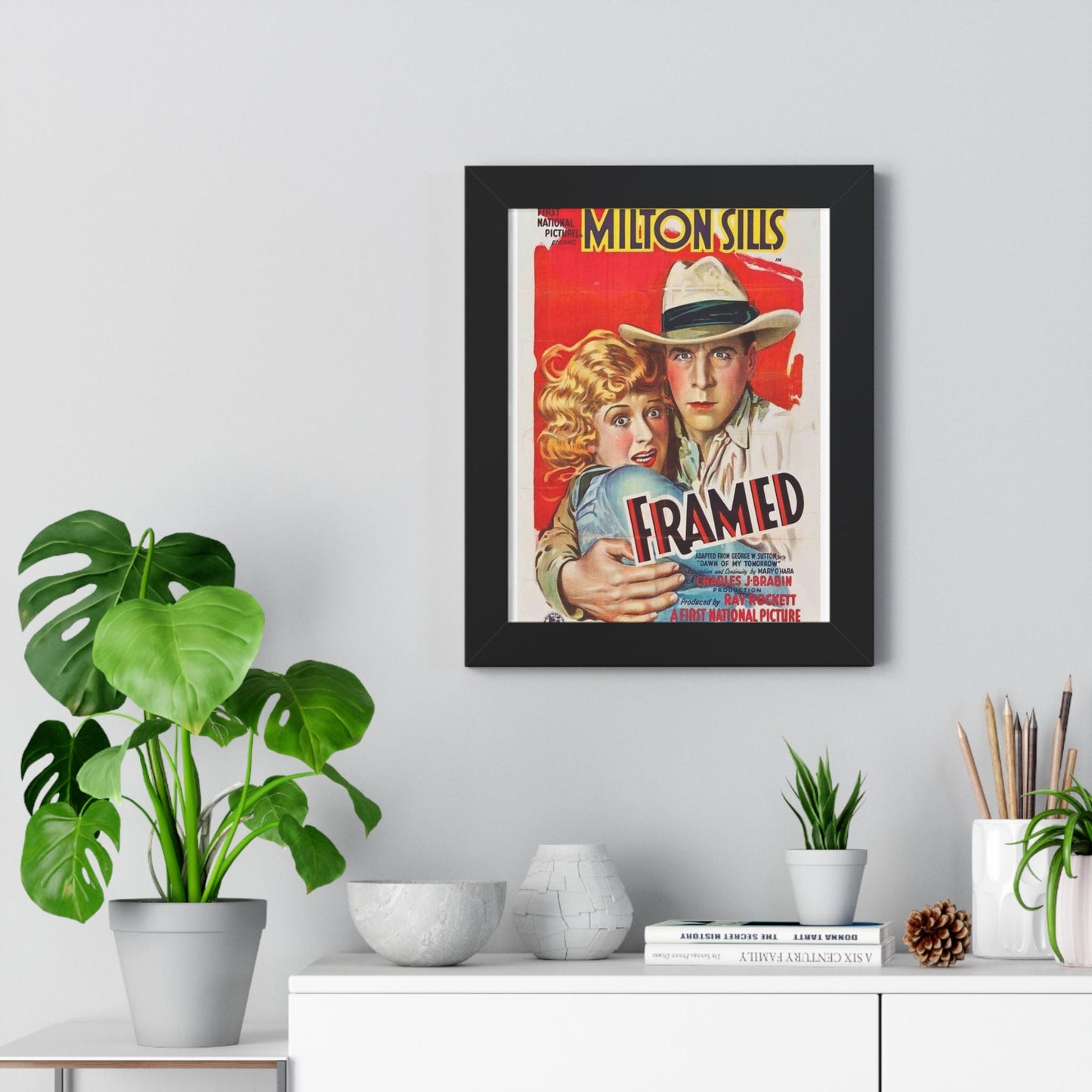 Milton Sills Framed Movie Poster Elegant Framed Vertical Poster - Custom Wall Art for Home, Office, Gallery Display - Toddcraft