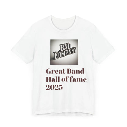 Versatile Unisex Jersey Short Sleeve T-Shirt: Comfortable Everyday Wear for All Occasions Bad Company Rock and roll hall of fame - Toddcraft