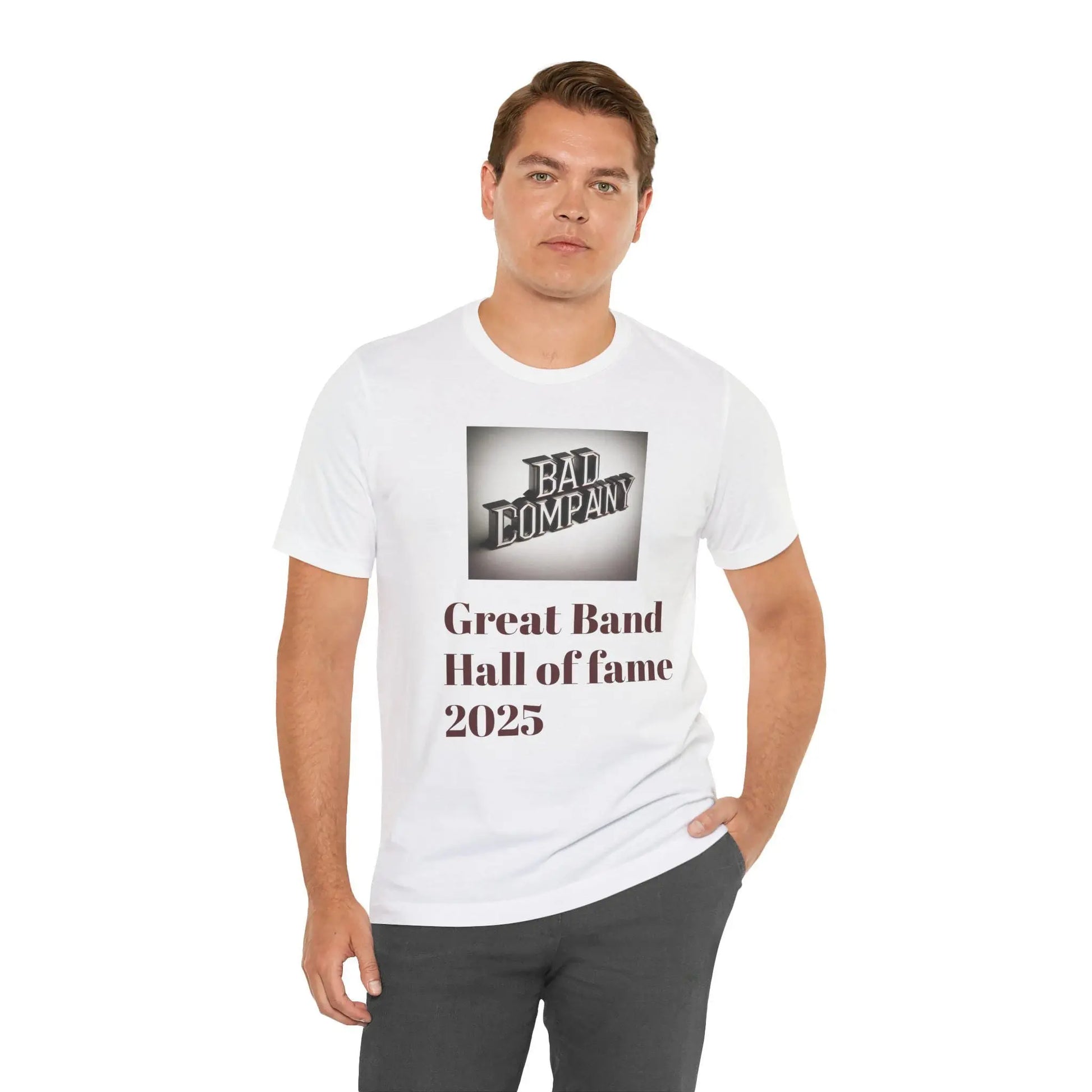 Versatile Unisex Jersey Short Sleeve T-Shirt: Comfortable Everyday Wear for All Occasions Bad Company Rock and roll hall of fame - Toddcraft