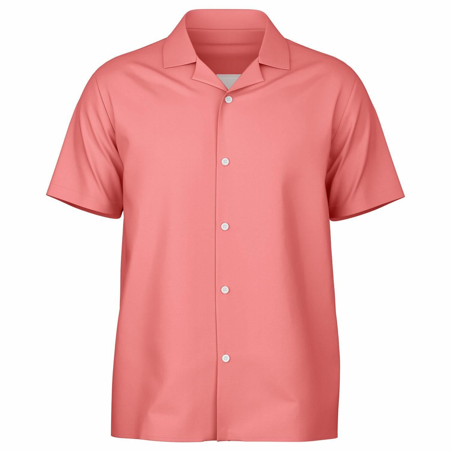 Men's Spread Collar Short Sleeve Button-Down Shirt AOP Tropical Print Casual Summer Shirt Lightweight Breathable Style - Toddcraft