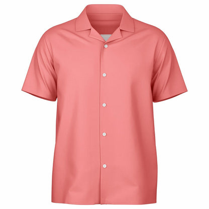 Men's Spread Collar Short Sleeve Button-Down Shirt AOP Tropical Print Casual Summer Shirt Lightweight Breathable Style - Toddcraft