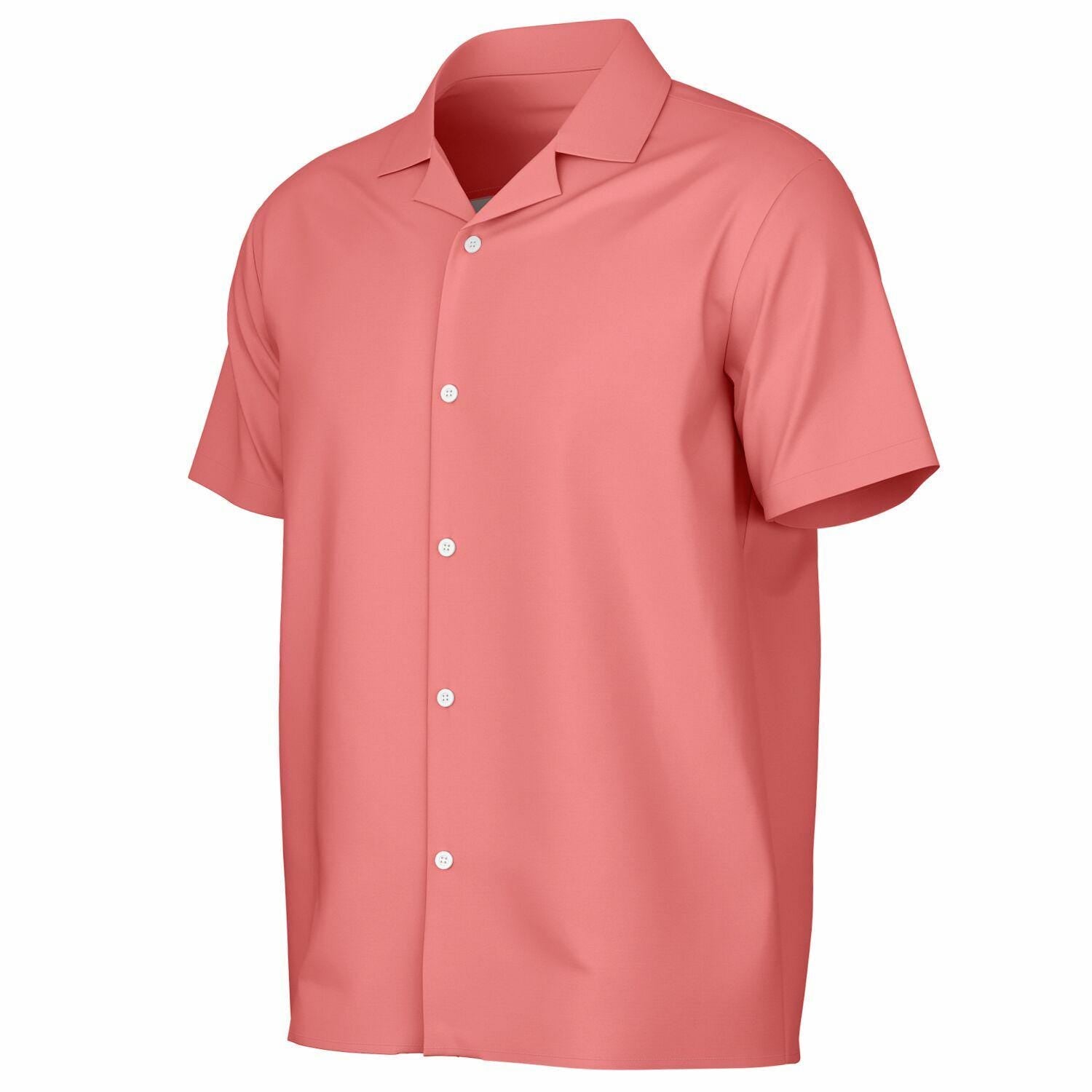 Men's Spread Collar Short Sleeve Button-Down Shirt AOP Tropical Print Casual Summer Shirt Lightweight Breathable Style - Toddcraft