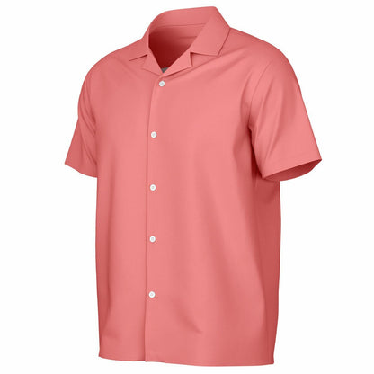 Men's Spread Collar Short Sleeve Button-Down Shirt AOP Tropical Print Casual Summer Shirt Lightweight Breathable Style - Toddcraft
