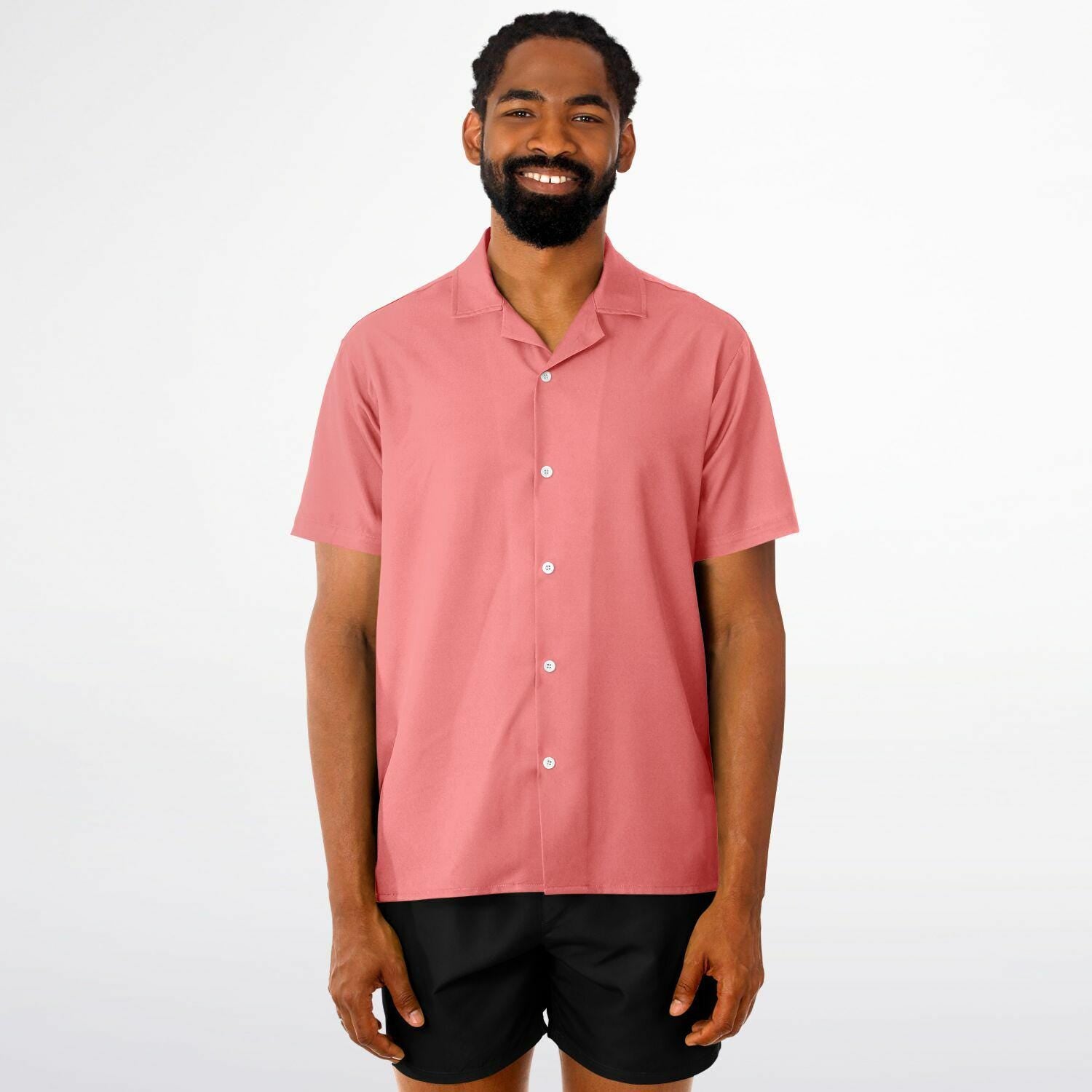 Men's Spread Collar Short Sleeve Button-Down Shirt AOP Tropical Print Casual Summer Shirt Lightweight Breathable Style - Toddcraft