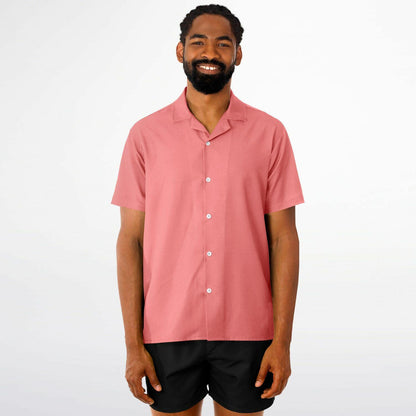 Men's Spread Collar Short Sleeve Button-Down Shirt AOP Tropical Print Casual Summer Shirt Lightweight Breathable Style - Toddcraft