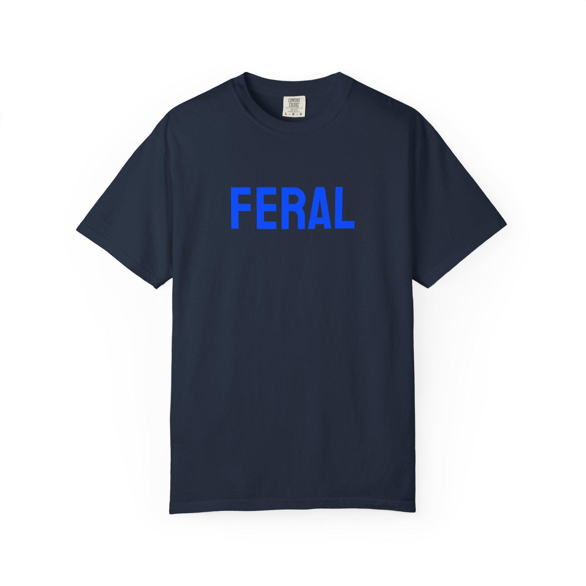 Vintage-Inspired Feral Tee Unisex Garment-Dyed Soft Cotton Shirt  Comfortable Casual Wear for Everyday Style - Toddcraft
