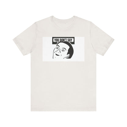 Nick cage graphic tshirt Versatile Unisex Jersey Short Sleeve T-Shirt: Comfortable, Stylish Everyday Wear for All - Toddcraft