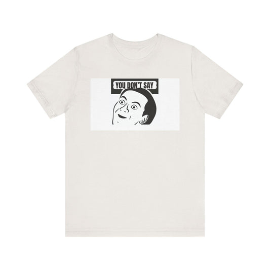 Nick cage graphic tshirt Versatile Unisex Jersey Short Sleeve T-Shirt: Comfortable, Stylish Everyday Wear for All - Toddcraft
