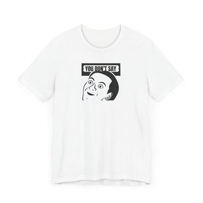 Nick cage graphic tshirt Versatile Unisex Jersey Short Sleeve T-Shirt: Comfortable, Stylish Everyday Wear for All - Toddcraft