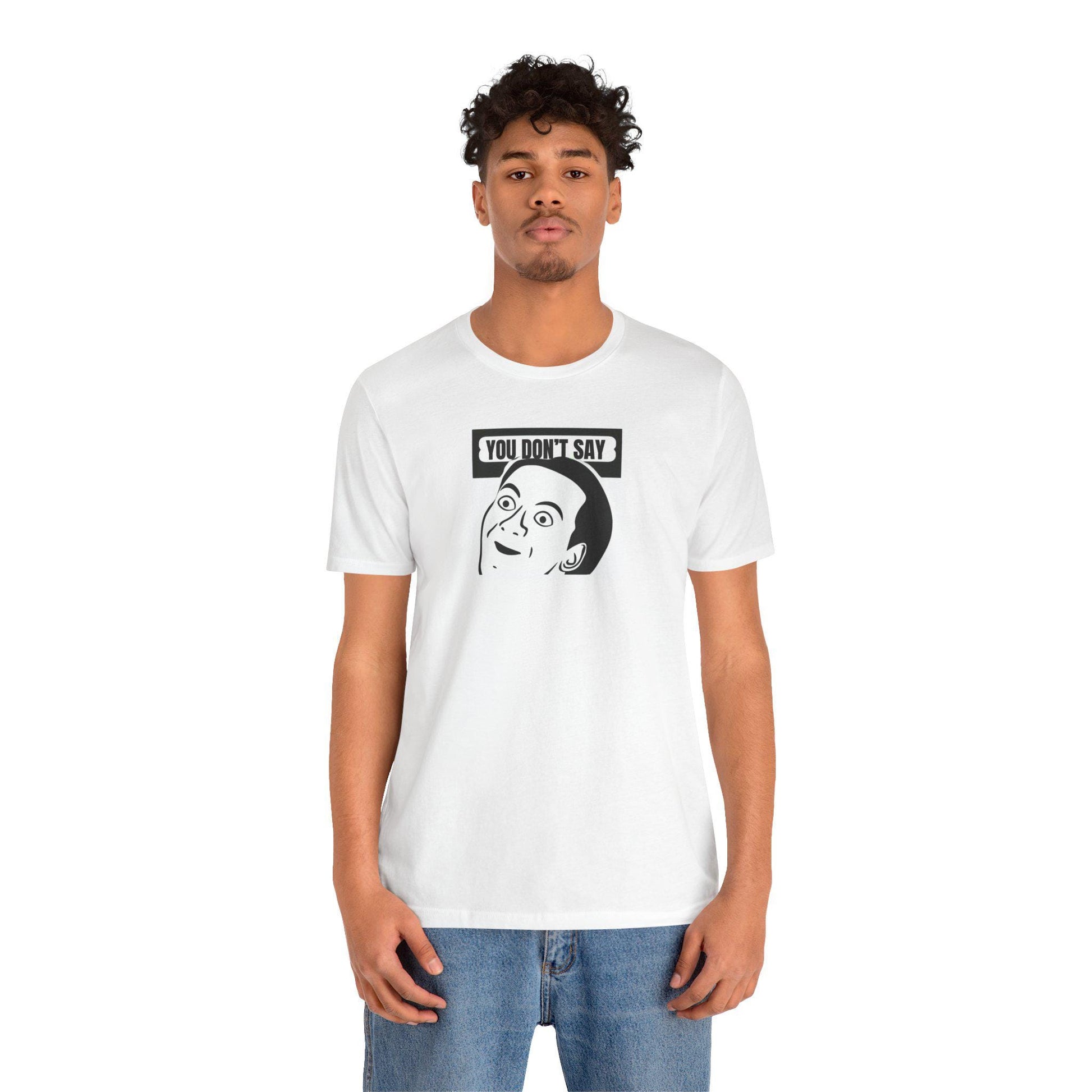 Nick cage graphic tshirt Versatile Unisex Jersey Short Sleeve T-Shirt: Comfortable, Stylish Everyday Wear for All - Toddcraft