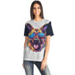 Cool German Shepherd in Sunglasses  Colorful   Vibrant Graphic T-Shirt for Sublimation - Toddcraft
