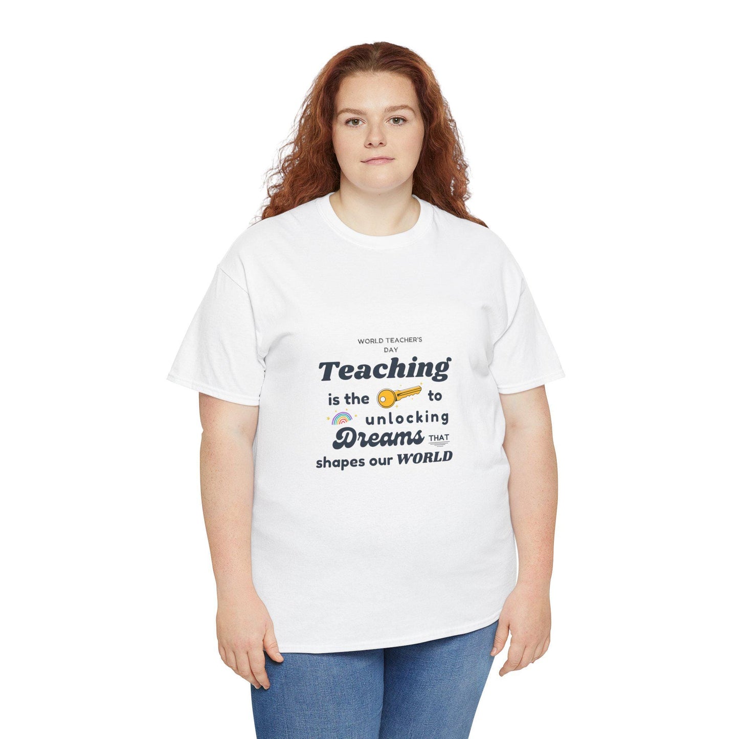 Teacher Gift Unisex Heavy Cotton Tee  Comfortable, Durable Shirt for Educators & School Staff, Perfect Appreciation Present - Toddcraft