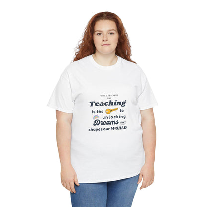 Teacher Gift Unisex Heavy Cotton Tee  Comfortable, Durable Shirt for Educators & School Staff, Perfect Appreciation Present - Toddcraft