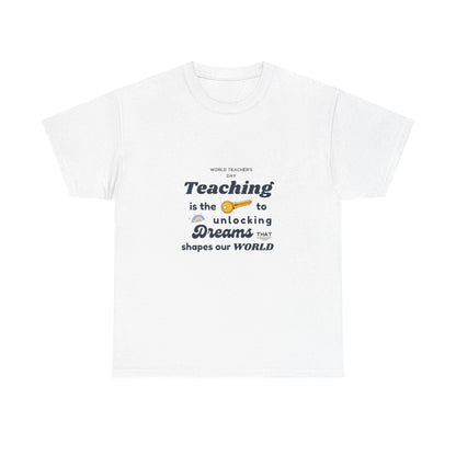 Teacher Gift Unisex Heavy Cotton Tee  Comfortable, Durable Shirt for Educators & School Staff, Perfect Appreciation Present - Toddcraft