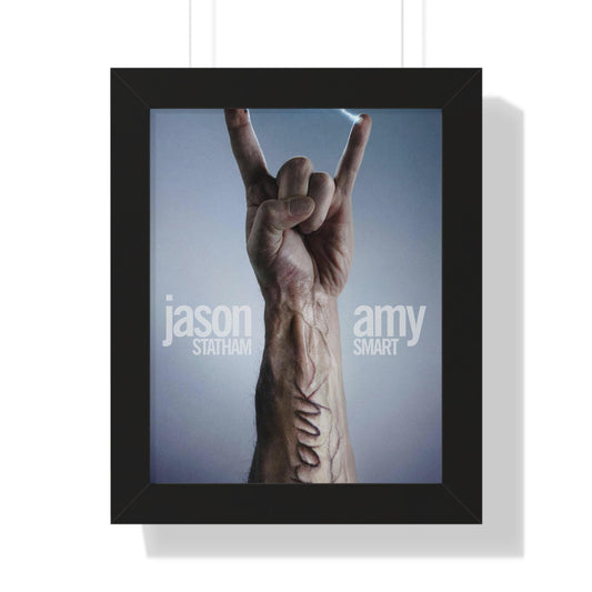 Crank High Voltage Framed Vertical Poster - Jason Statham & Amy Smart Movie Wall Art Decor - Toddcraft