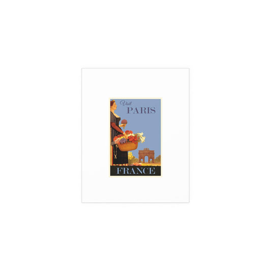 Paris France Vintage Travel Posters - Retro Silk Indoor & Outdoor Wall Art Décor - Toddcraft