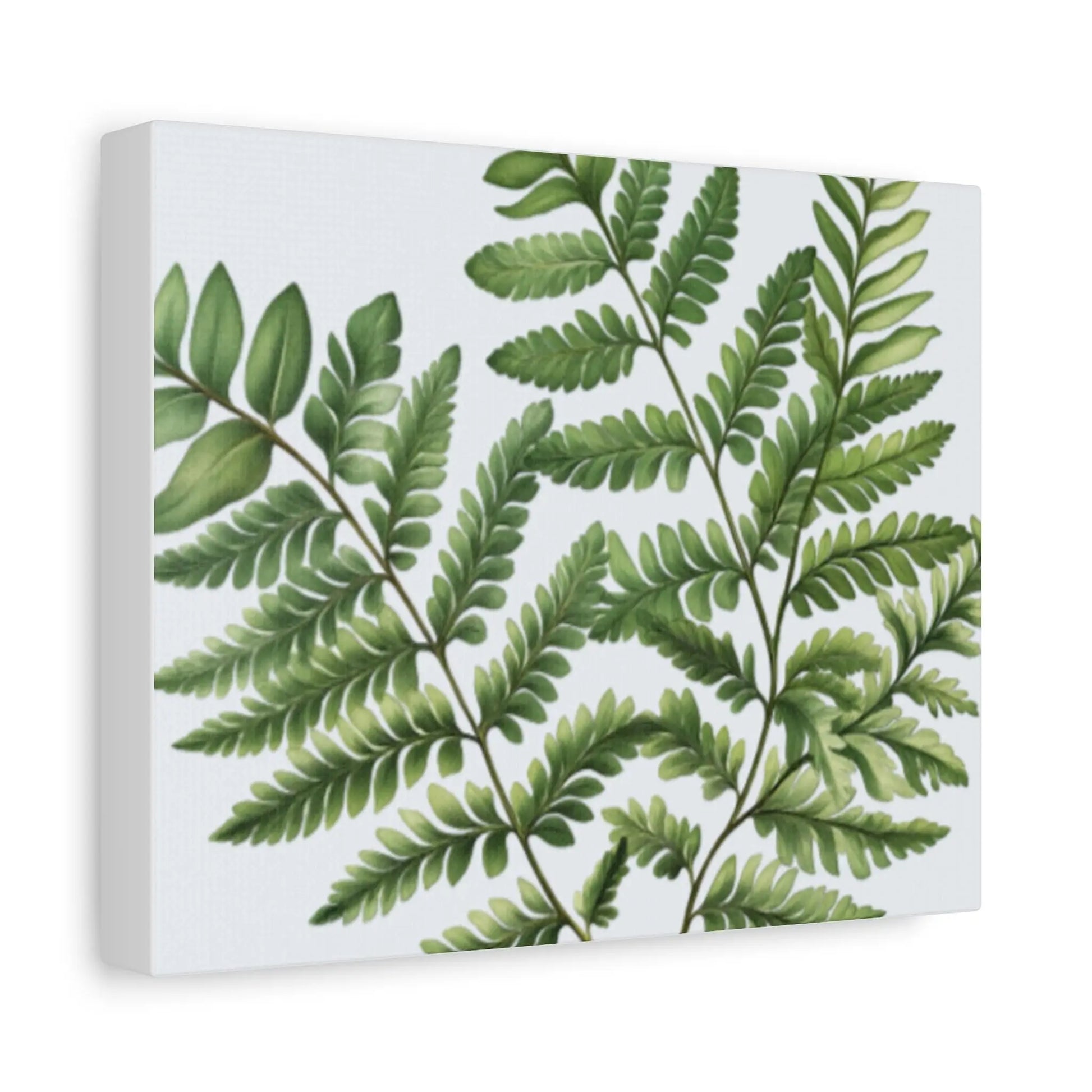 Botanical Nature Wall Art Print  Matte Canvas Stretched 1.25" Frame  Modern Greenery Décor for Living Room, Bedroom & Office - Toddcraft