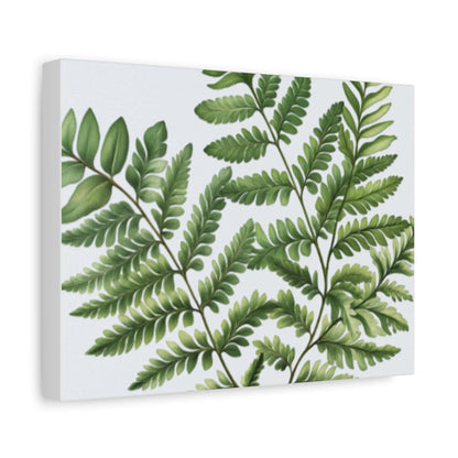 Botanical Nature Wall Art Print  Matte Canvas Stretched 1.25" Frame  Modern Greenery Décor for Living Room, Bedroom & Office - Toddcraft