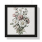Daisy Bouquet Wall Art Framed Vertical Poster - Botanical Flower Print for Nature-Inspired Home Decor - Toddcraft