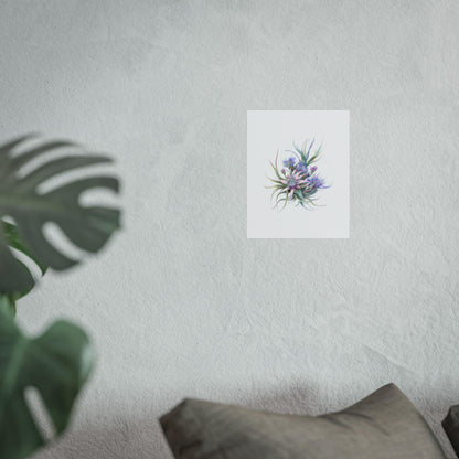 Botanical Thistle Wall Art  Stylized Spiky Flower Head Print for Home Decor, Fine Art Poster, Nature-Inspired Artwork - Toddcraft