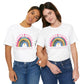 Colorful Heart-Printed Unisex Jersey Tee for Mother's Day - Family Gift from Stepdad, Father, Brother, Daughter - Toddcraft