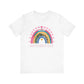 Colorful Heart-Printed Unisex Jersey Tee for Mother's Day - Family Gift from Stepdad, Father, Brother, Daughter - Toddcraft