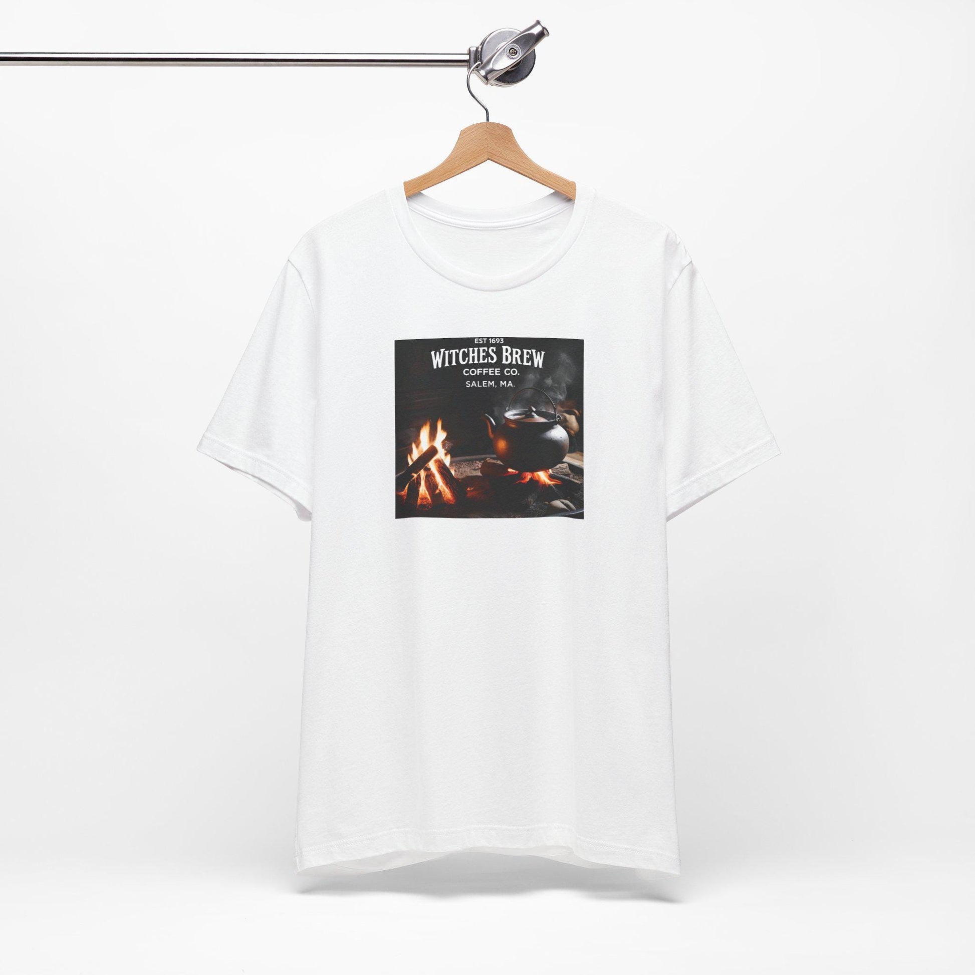Salem Witch Project Coffee Co Vintage Tee Unisex Jersey Short Sleeve Shirt with Tea Container Design - Toddcraft